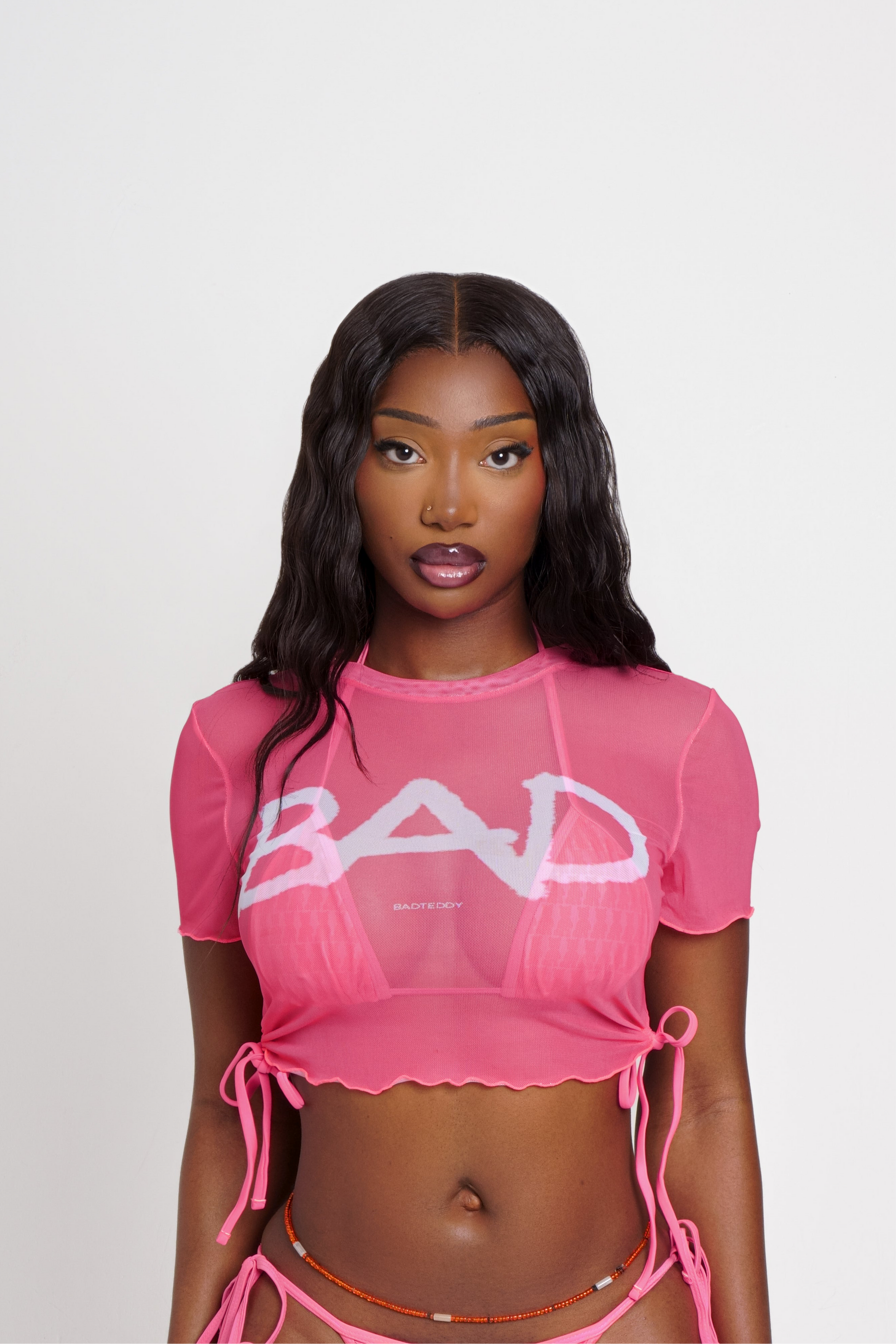 PINK BIKINI CROP TOP
