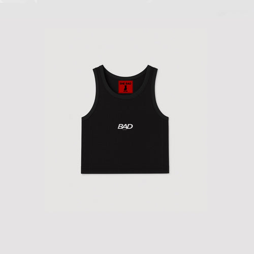 BAD CROPPED TANK BLACK