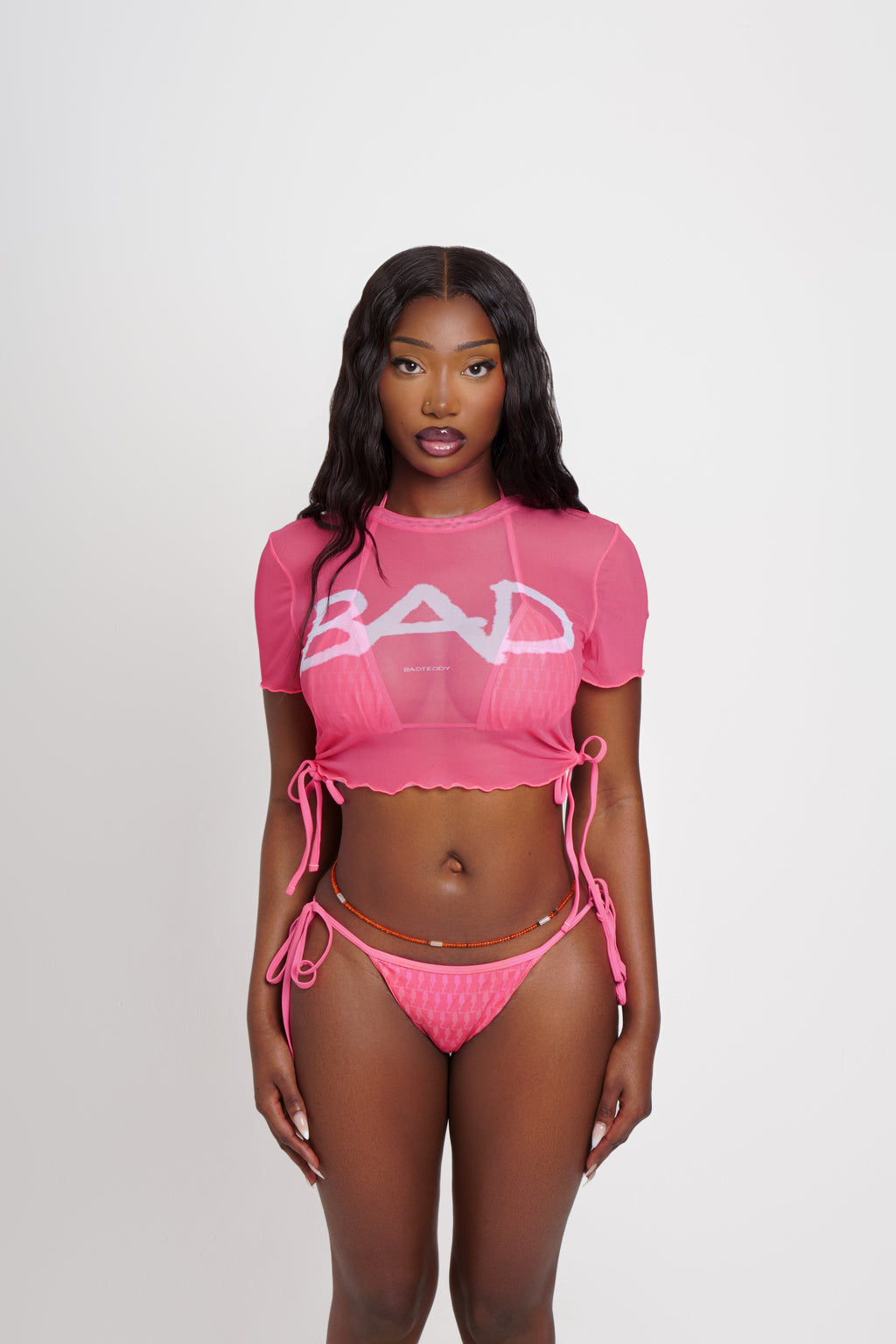 PINK BIKINI CROP TOP